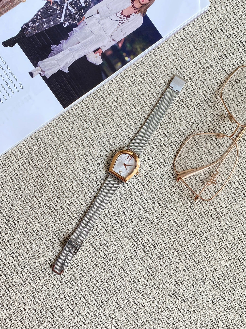 Aigner-Molise-Lady-Stainless-Steel-Watch-Strap-Rosegold-Silver-balilene