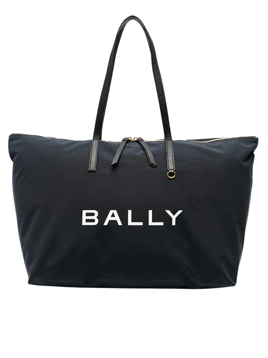 Bally-Logo-Print-Tote-Bag-Black