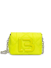 Bimba-Y-Lola-Extra-Small-Padded-Nylon-Flap-Bag-Neon-Green-Balilene-depan1