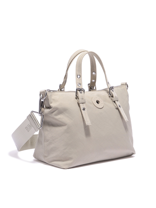 Bimba-Y-Lola-Medium-Khaki-Nylon-Tote-Bag-Balilene-depan