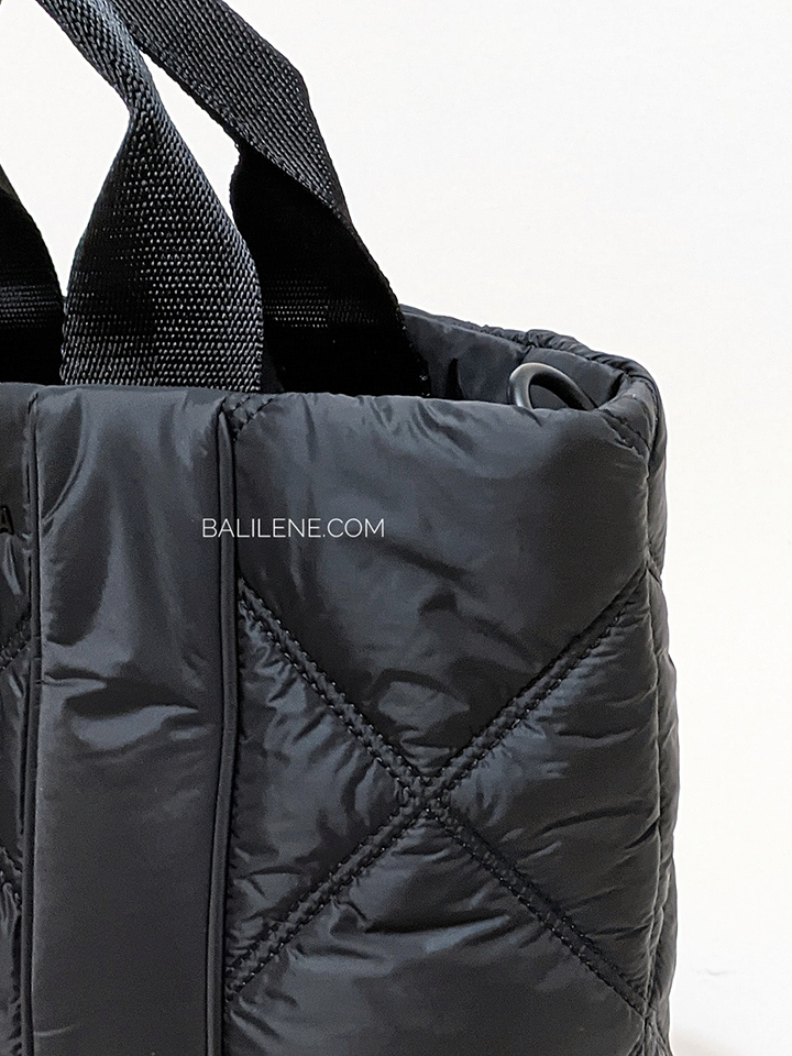 Bimba-Y-Lola-Quilted-Nylon-Shopper-Bag-Black-Balilene-detail-samping