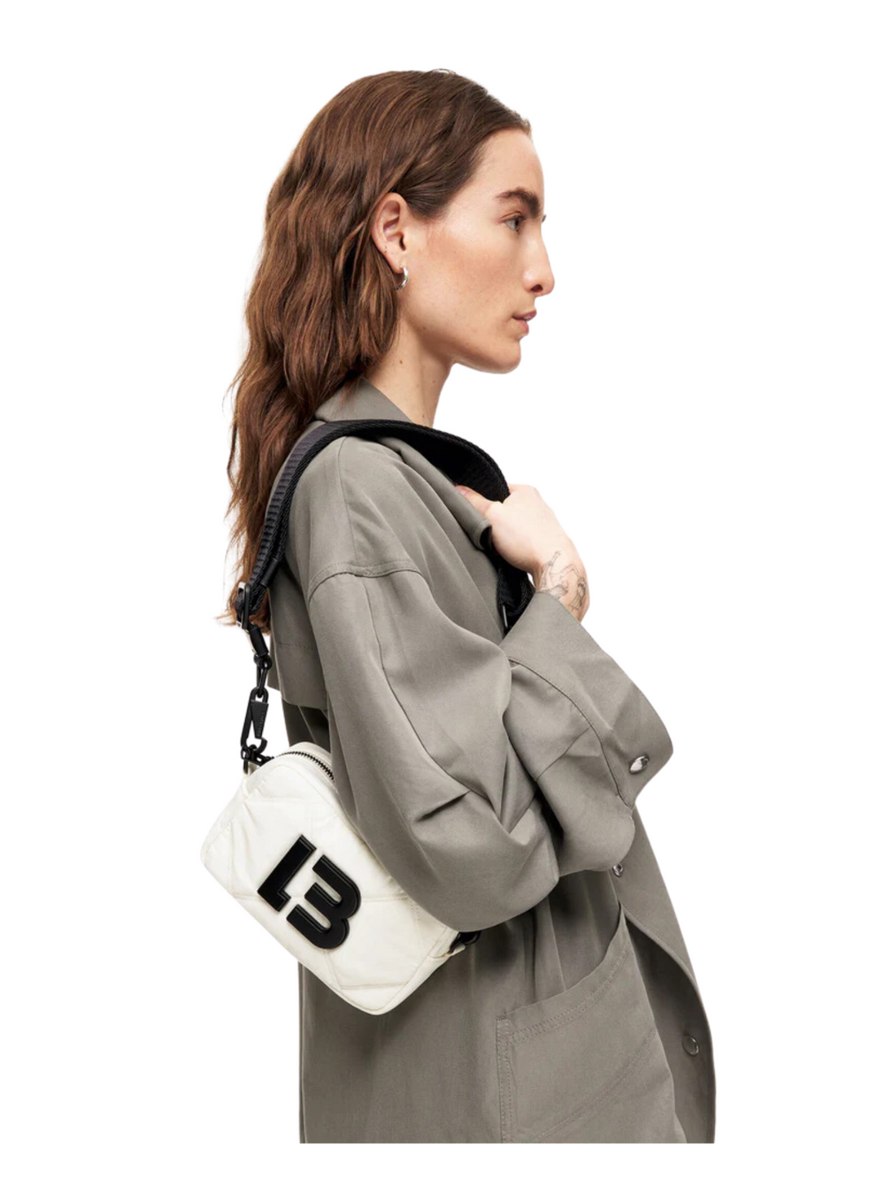 Bimba-Y-Lola-Shoulder-Bag-Extra-Small-Quilted-Nylon-Bone-Balilene-onmodel2