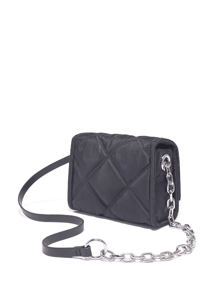 Bimba-Y-Lola-Small-Black-Padded-Nylon-Crossbody-Bag-With-Flap-Balilene-belakang