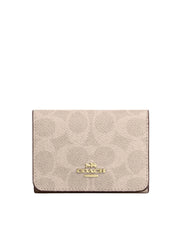 Coach-Card-Holder-Wallet-In-Blocked-Signature-Canvas-Sand-Tan