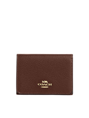Coach-Card-Holder-Wallet-In-Signature-Canvas-Tan-Brown
