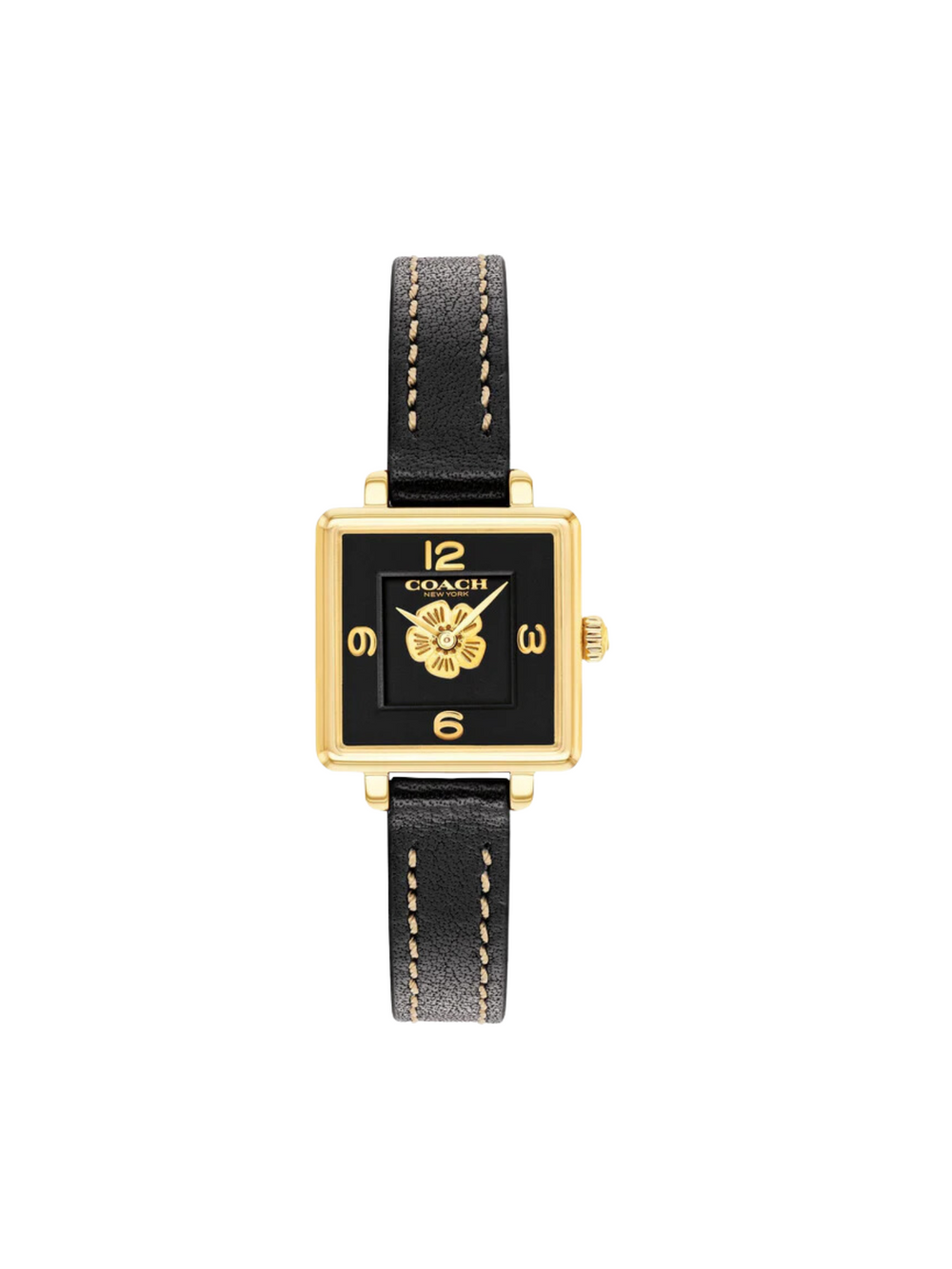 Coach-Cass-Ladies-Dial-Leather-Strap-Black