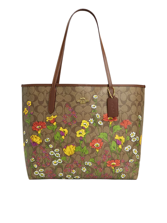 Coach-City-Tote-In-Signature-Canvas-With-Floral-Print-Khaki-Multi
