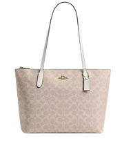 Coach-Coach-Zip-Top-Tote-In-Signature-Canvas-Sand-Chalk