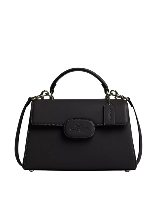 Coach-Eliza-Top-Handle-Bag-Black