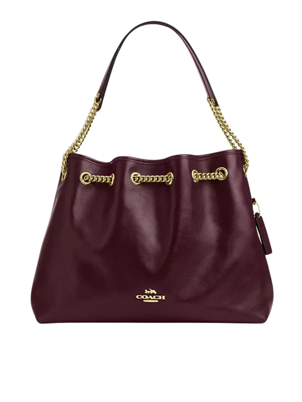 Coach-Evelyn-Shoulder-Bag-Dark-Wine