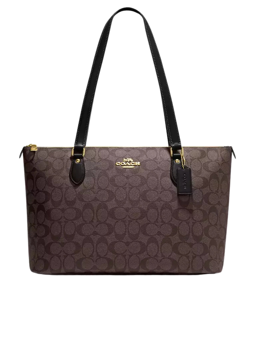 Coach-Gallery-Tote-Bag-In-Signature-Canvas-BrownBlack