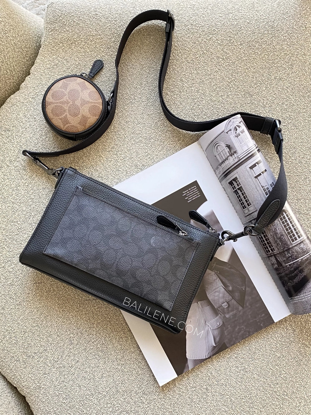 Coach-Holden-Crossbody-In-Blocked-Signature-Canvas-Charcoal-Tan-Black-balilene