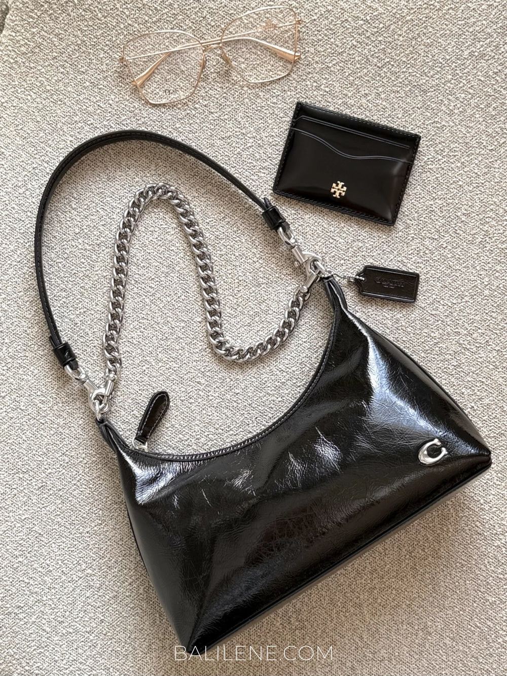 Coach-Juliet-Shoulder-Bag-25-Silver-Black-balilene