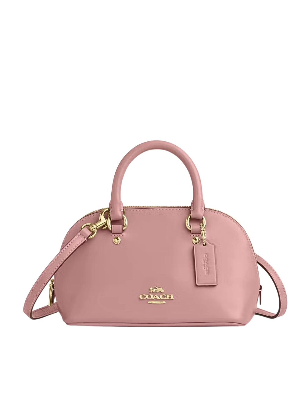 Coach-Lara-Mini-Satchel-Bag-Pink-Petal