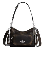 Coach-Laurel-Shoulder-Bag-22-With-Pockets-In-Loved-Leather-Black-Brown
