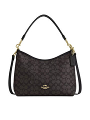 Coach-Laurel-Shoulder-Bag-In-Signature-Canvas-Walnut-Black