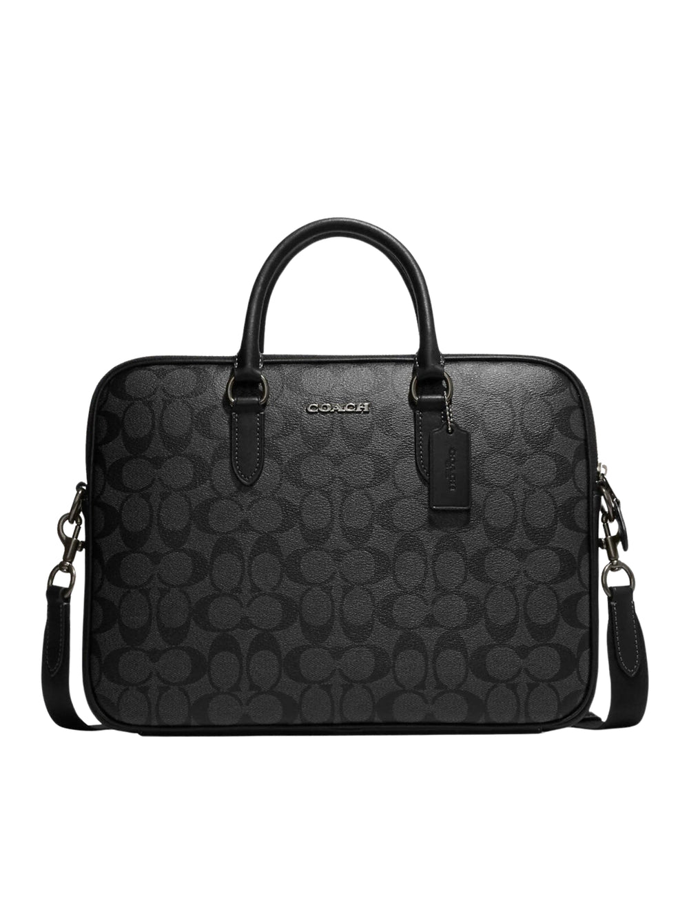 Coach-Liam-Compact-Brief-In-Signature-Canvas-Charcoal-Black