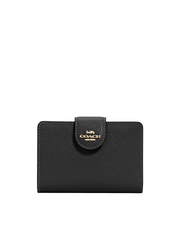 Coach-Medium-Corner-Zip-Wallet-Black