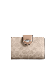 Coach-Medium-Corner-Zip-Wallet-In-Signature-Canvas-Sand-Taupe
