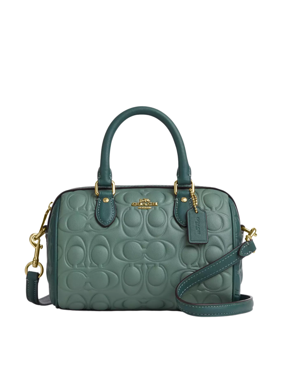 Coach-Mini-Rowan-Crossbody-Bag-In-Blocked-Signature-Leather-Sage-Dark-Turquoise