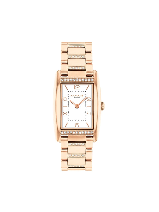 Coach-Reese-Ladies-White-Dial-Rose-Gold-Stainless-Steel-Strap-Watch