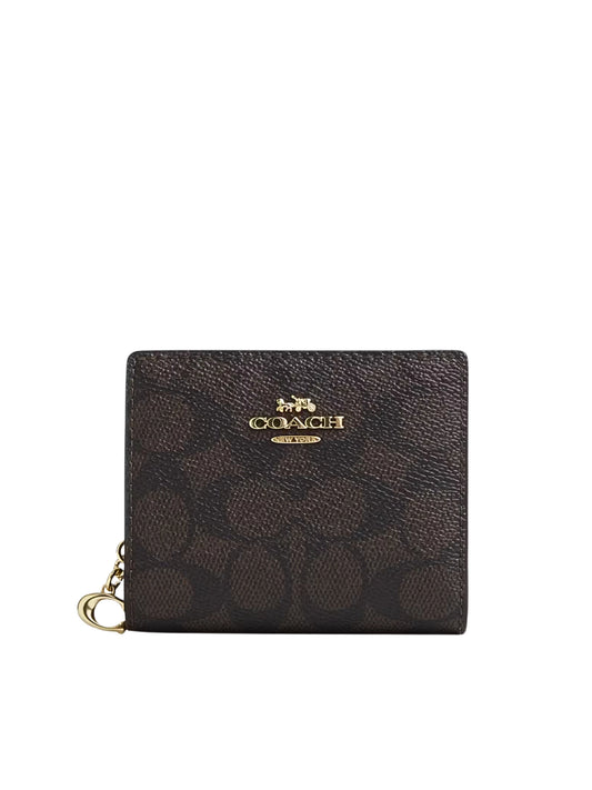 Coach-Snap-Wallet-In-Signature-Canvas-Walnut-Black
