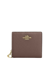 Coach-Snap-Wallet-Pebbled-Leather-Dark-Stone