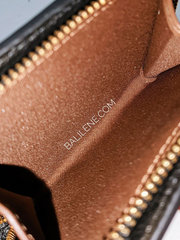 Coach Snap Wallet With Rainbow Colorblock Interior Black