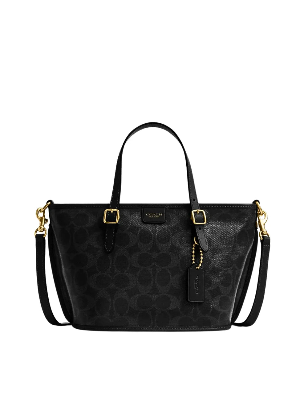 Coach-Taxi-Tote-Bag-21-In-Signature-Canvas-Black