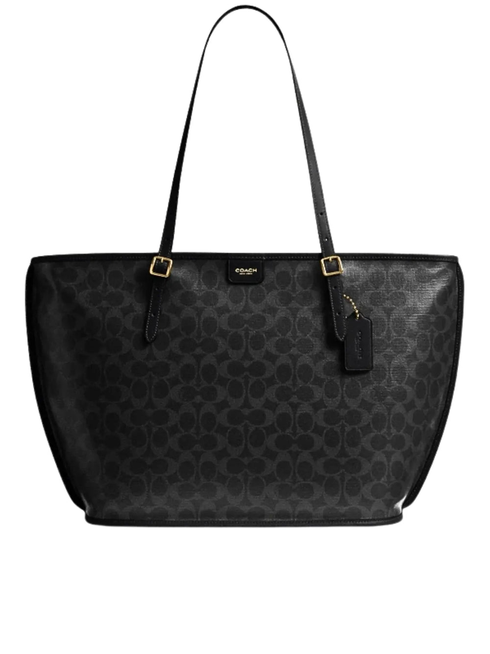 Coach-Taxi-Tote-Bag-In-Signature-Canvas-Black
