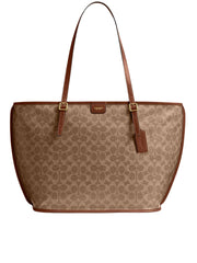 Coach-Taxi-Tote-Bag-In-Signature-Canvas-Tan-Sable