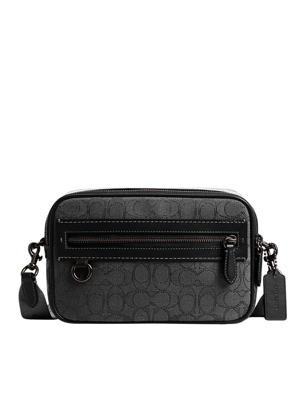 Coach-Theo-Camera-Bag-In-Signature-Jacquard-Black