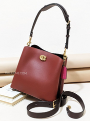 Coach-Willow-Bucket-Bag-In-Colorblock-Brass-Cherry-Balilene-detail-depan