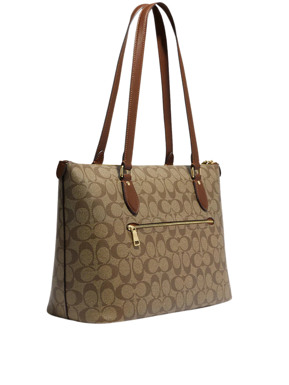 Gambar-Belakang-Coach-Gallery-Tote-Bag-In-Signature-Canvas-Khaki-Saddle