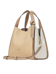 Gambar-Kate-Spade-Knott-Medium-Crossbody-Tote-Colorblocked-Beige-White