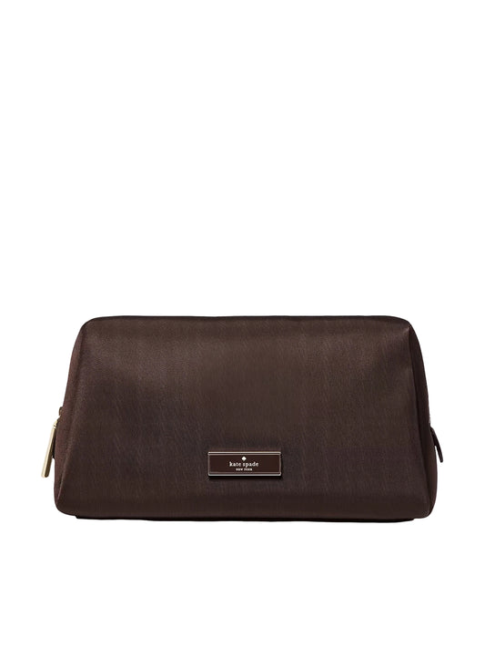 Kate-Spade-Carter-Nylon-Cosmetic-Pouch-Hot-Fudge