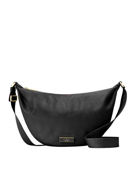 Kate-Spade-Carter-Nylon-Medium-Sling-Bag-Black