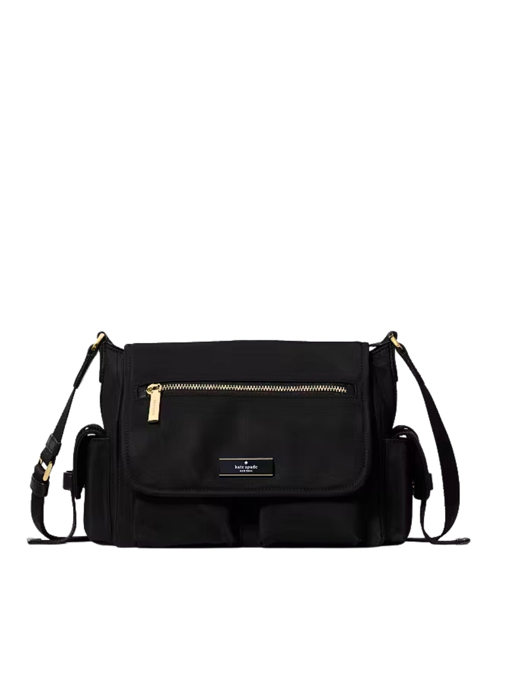 Kate-Spade-Carter-Nylon-Messenger-Cargo-Crossbody-Bag-Black