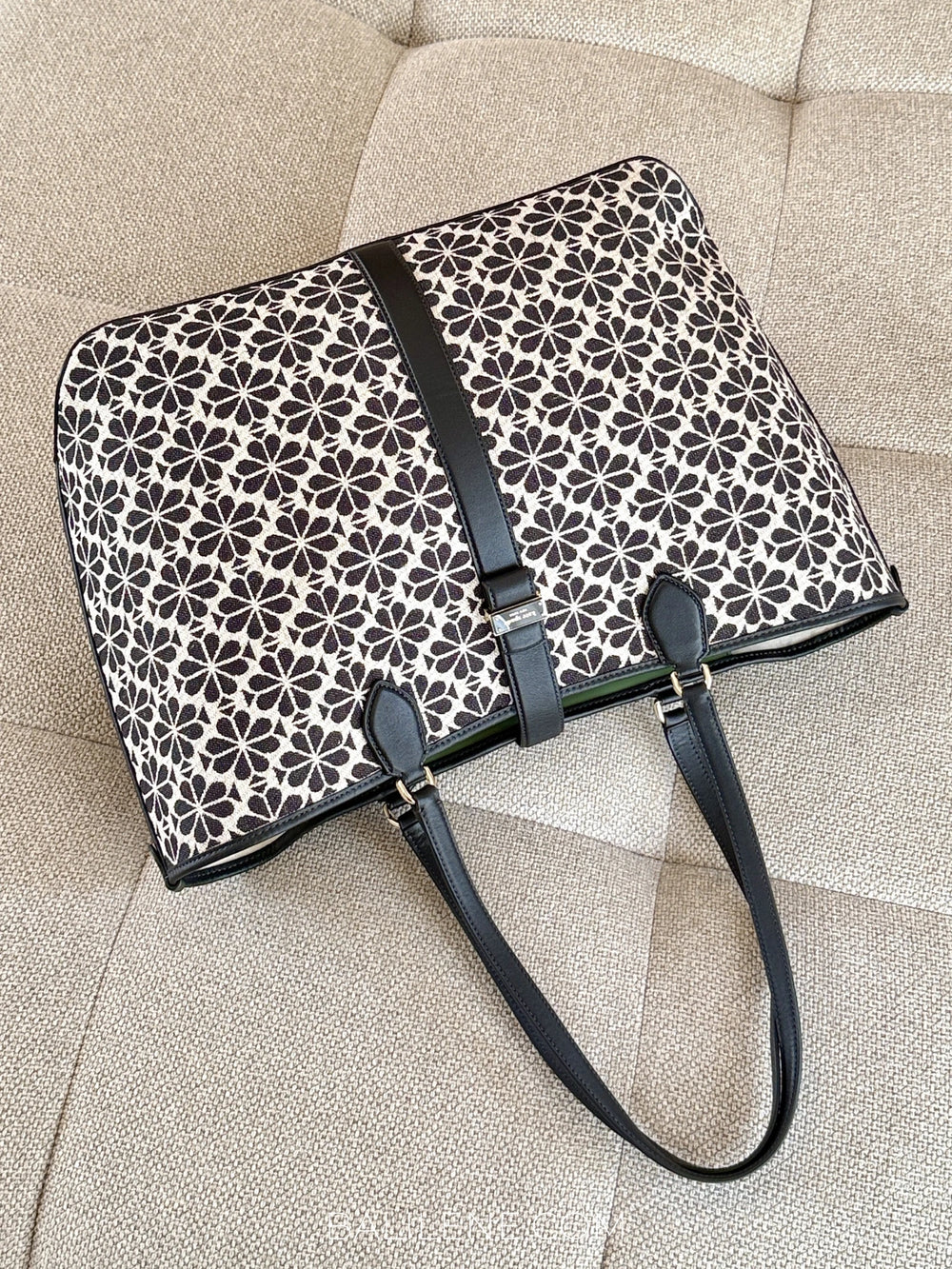 Kate-Spade-Flower-Jacquard-Large-Open-Tote-Sand-Multi-balilene