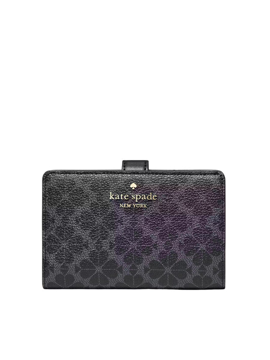 Kate-Spade-Flower-Medium-Compact-Bifold-Wallet-Black