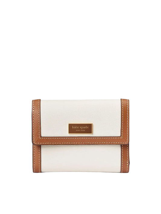 Kate-Spade-Katy-Colorblocked-Bifold-Flap-Wallet-Halo-White