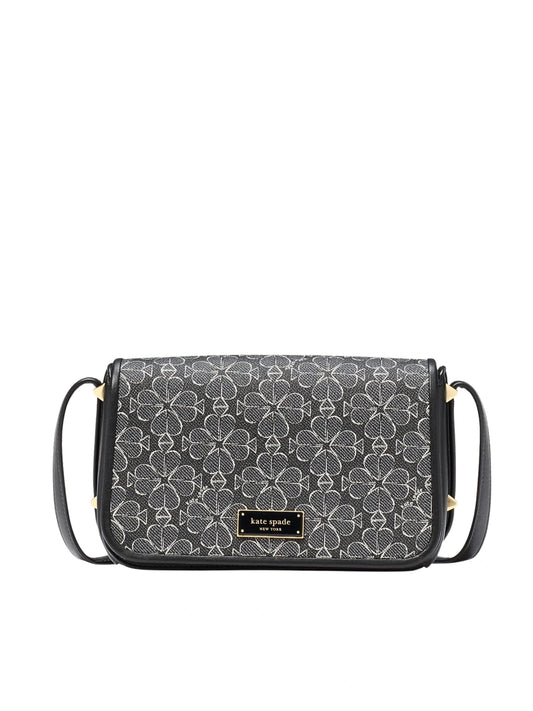 Kate-Spade-Liv-Spade-Flower-Coated-Canvas-Small-Flap-Crossbody-Black-Multi