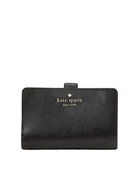 Kate-Spade-Madison-Medium-Compact-Bifold-Wallet-Black