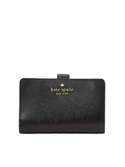 Kate-Spade-Madison-Medium-Compact-Bifold-Wallet-Black
