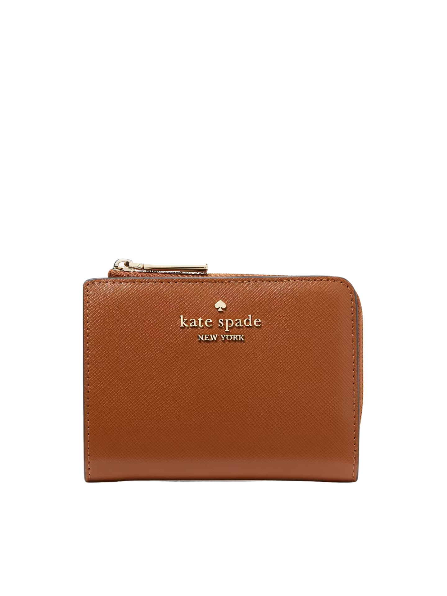 Kate Spade Madison Saffiano Leather Small L-Zip Wallet Cavern Clay
