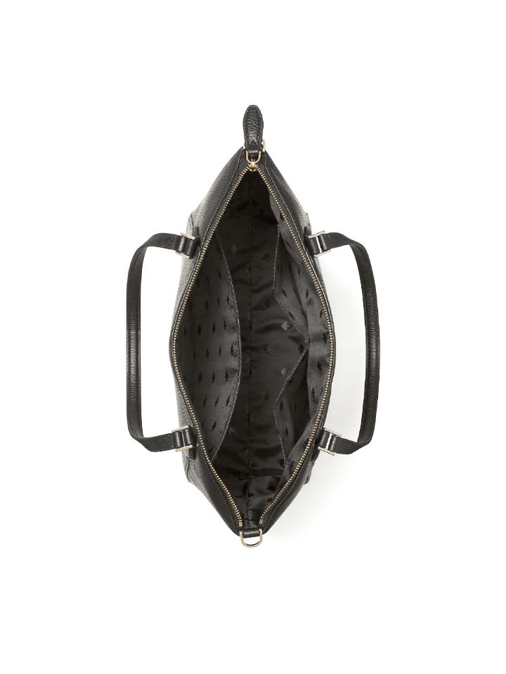 Kate-Spade-Monica-Satchel-Pebbled-Leather-Black-Balilene-dalam