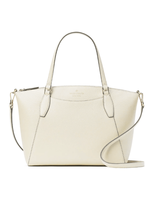 Kate Spade Monica Satchel Pebbled Leather Buttermilk