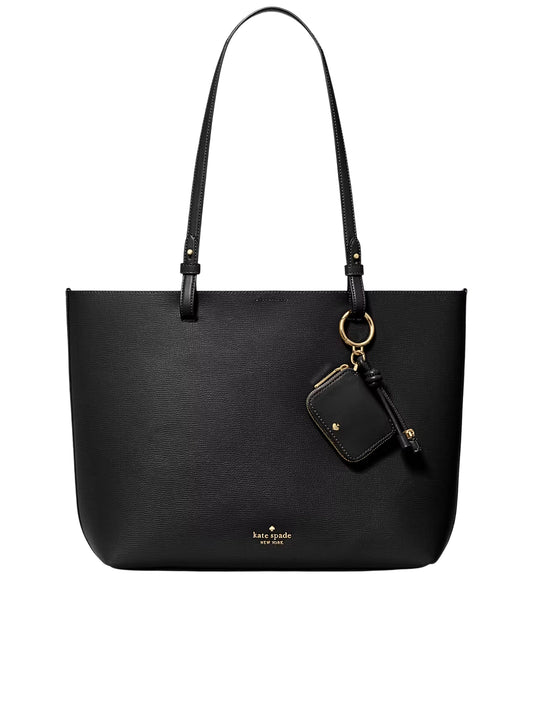 Kate-Spade-Tessa-Tote-Bag-With-Charm-Black