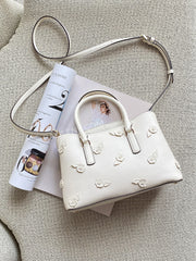 Kate-Spade-Thompson-Street-Floral-Small-Satchel-Bag-Cashew-Milk-balilene