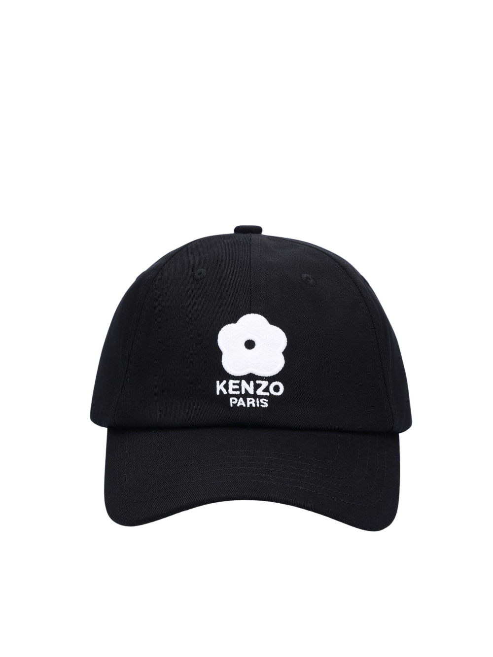 Kenzo-KENZO-Utility-Embroidered-Cotton-Cap-Black